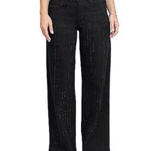Stevie By Steve Madden / Women’s Rhinestone Striped 90s Jeans *NEW*
